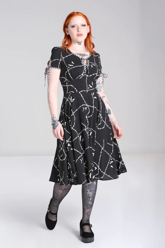 Hell Bunny Stitches Midi Dress - Kate's Clothing