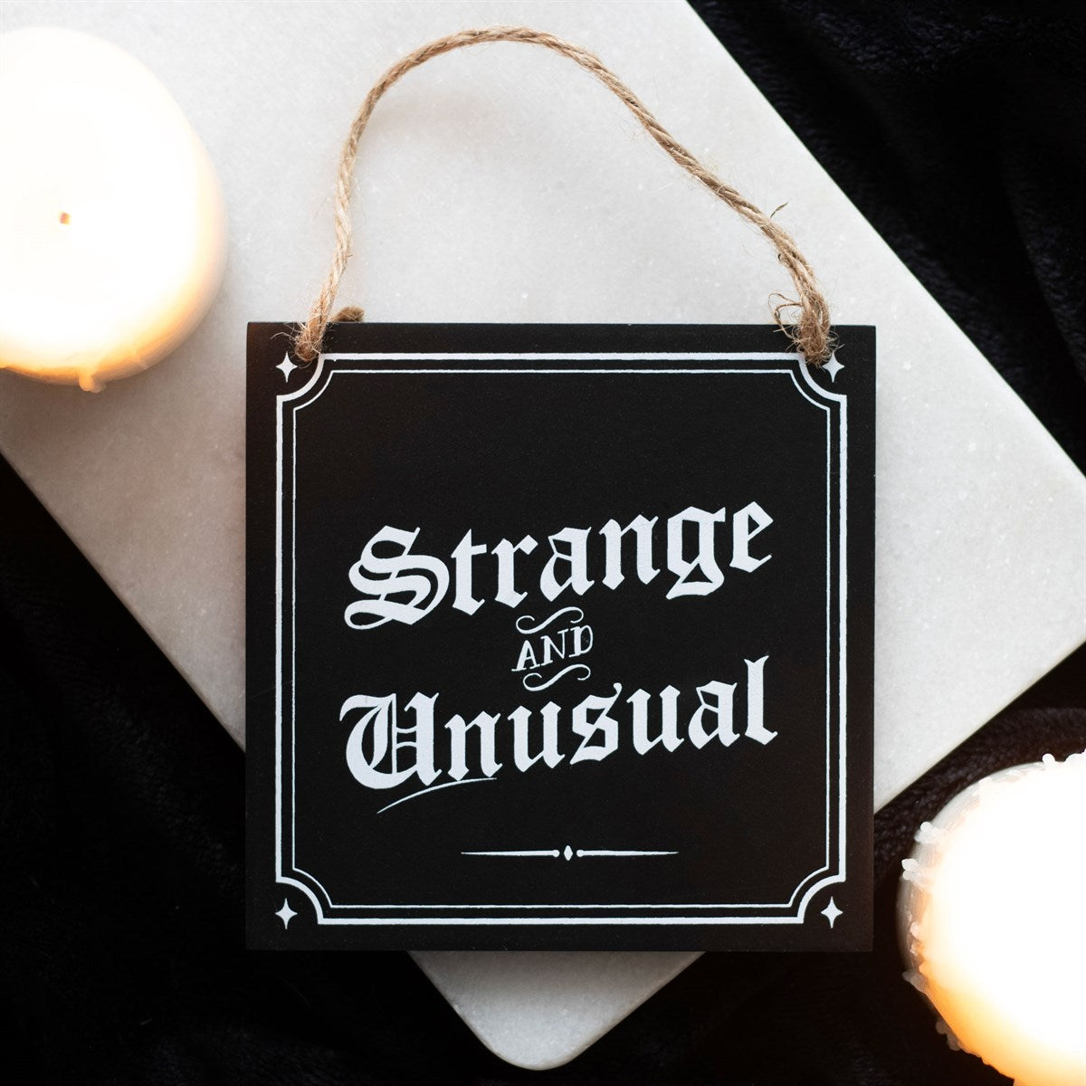 Gothic Gifts Strange and Unusual Hanging Sign - Kate's Clothing