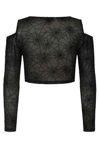 Banned Apparel Seraphina Mesh Top Black - Kate's Clothing