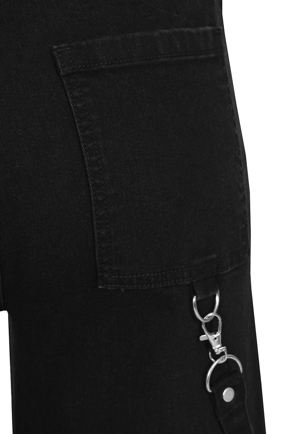 Banned Apparel Cinder Industrial Mesh Panel Wide Leg Trousers