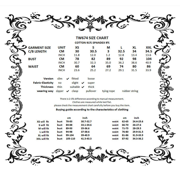 Dark in Love Punk Lace-Up Corset Style Top