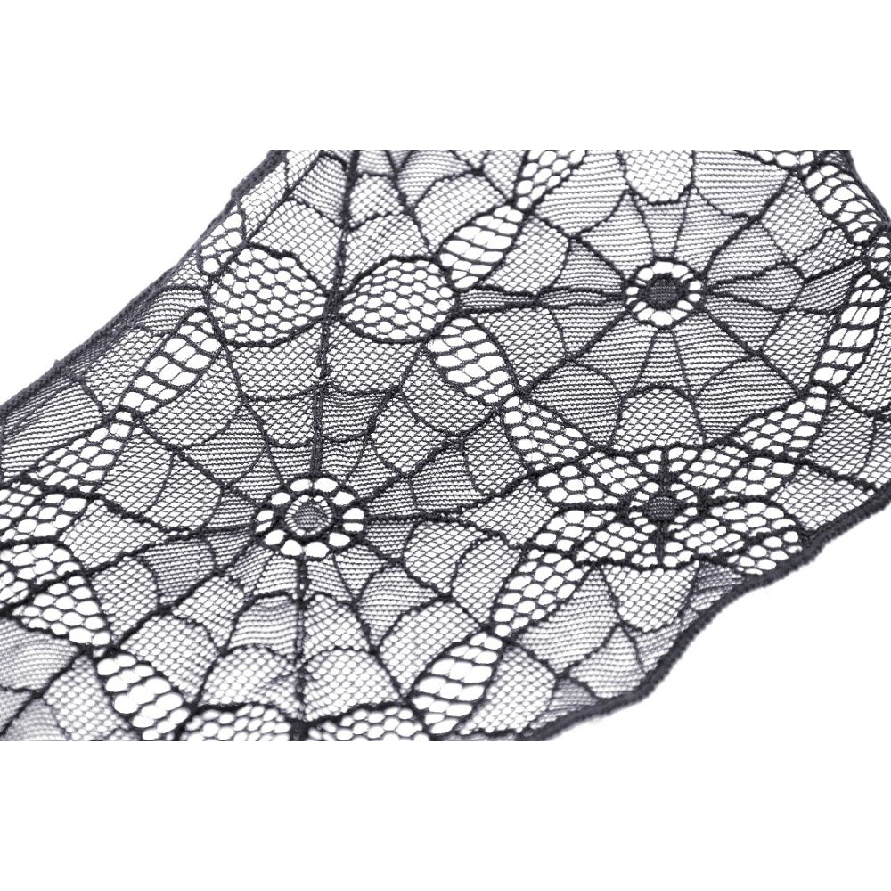 Dark In Love Teuri Lace Jabot - Kate's Clothing