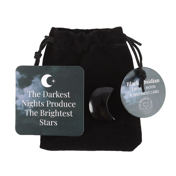 Gothic Gifts The Darkest Nights Obsidian Moon In A Bag - Kate's Clothing