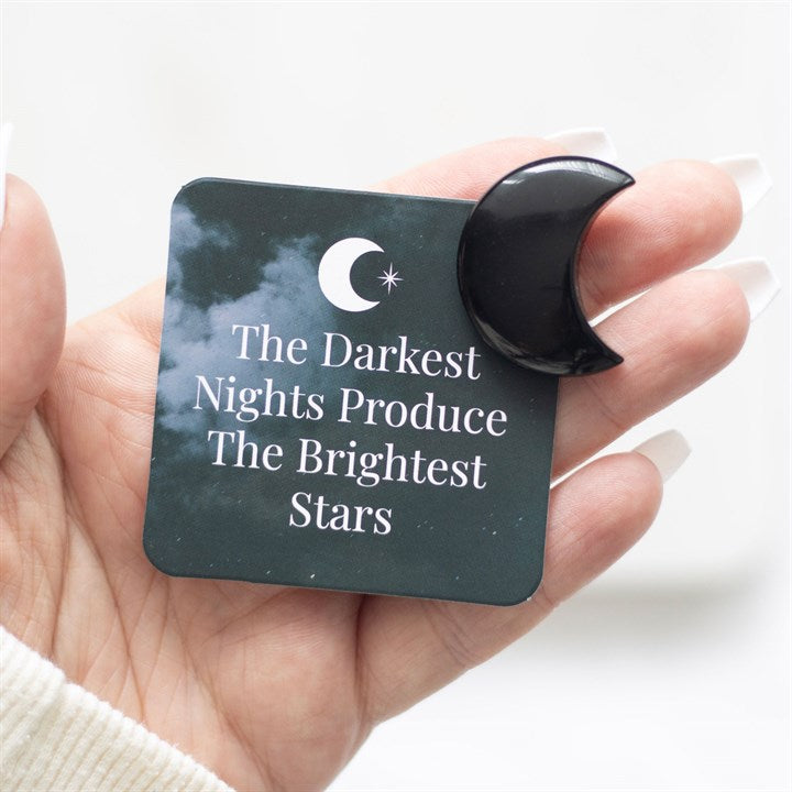Gothic Gifts The Darkest Nights Obsidian Moon In A Bag - Kate's Clothing