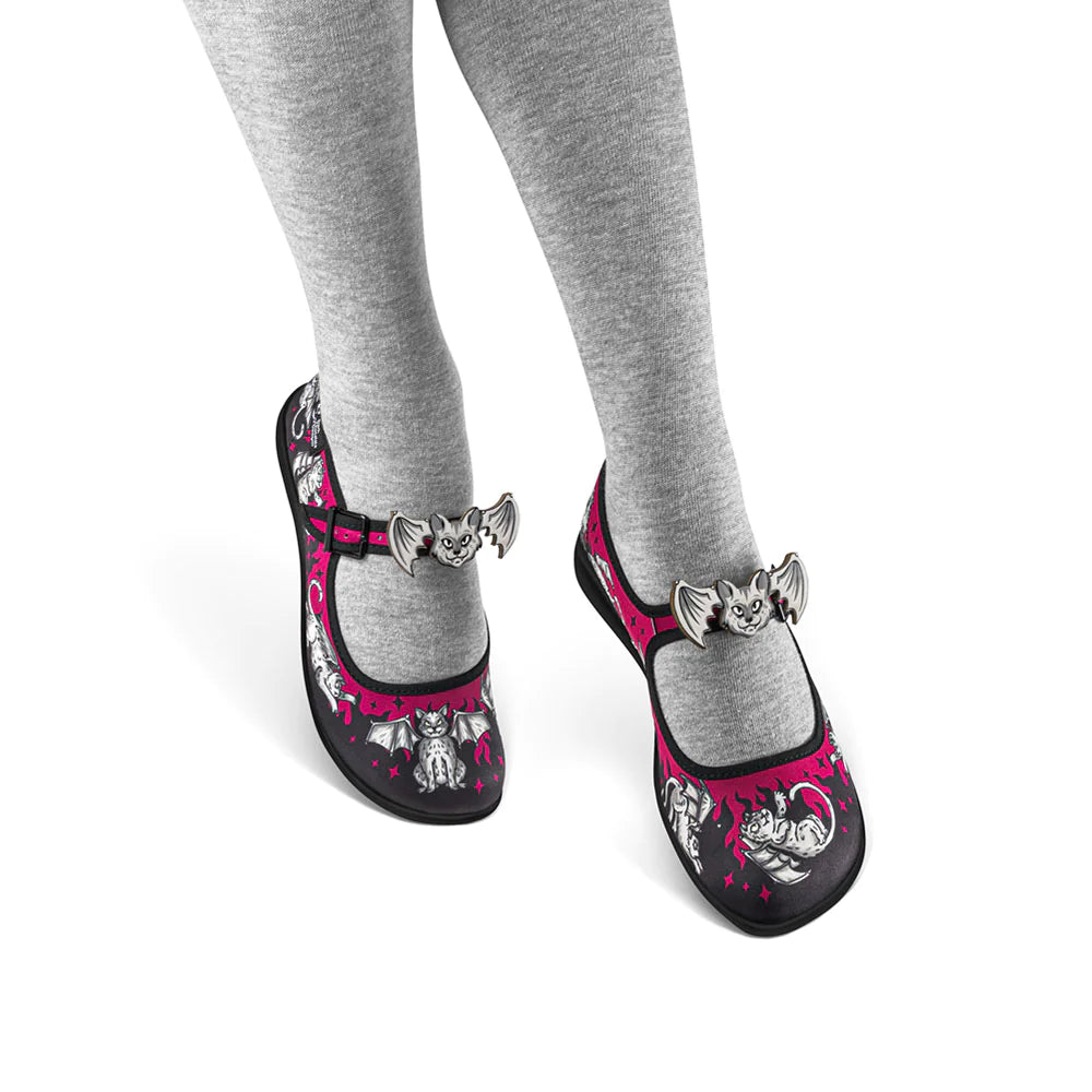 Hot Chocolate The Gargoyle Cats Women's Mary Jane Flat Shoes - Kate's Clothing