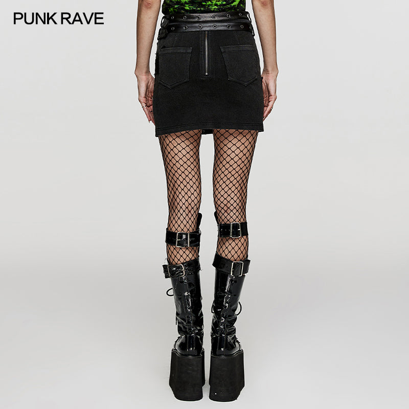 Punk Rave Tierra Mini Skirt - Kate's Clothing