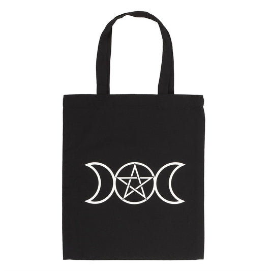 Gothic Gifts Triple Moon Tote Bag - Kate's Clothing