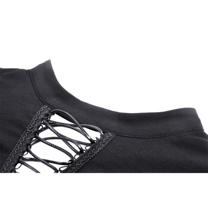 Dark In Love Tyra Long Sleeved Crop Top - Kate's Clothing