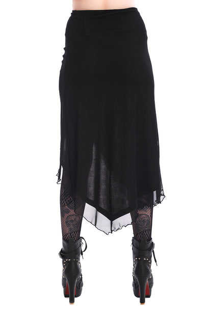 Banned Umbra Mesh Ruched Skirt - Kate's Clothing