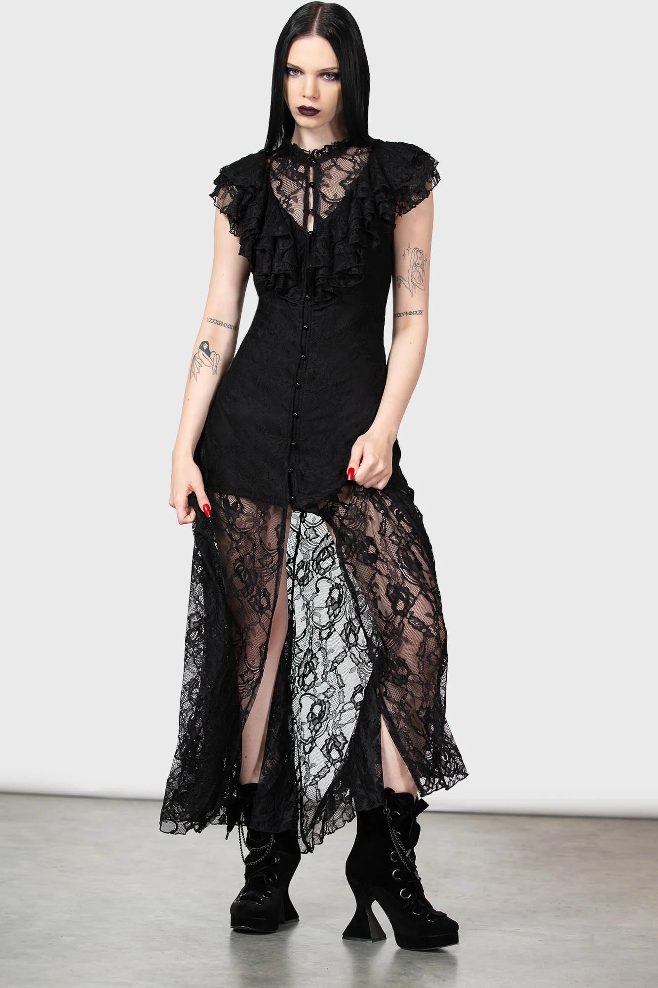 Killstar Vampire's Ball Maxi Dress - Kate's Clothing