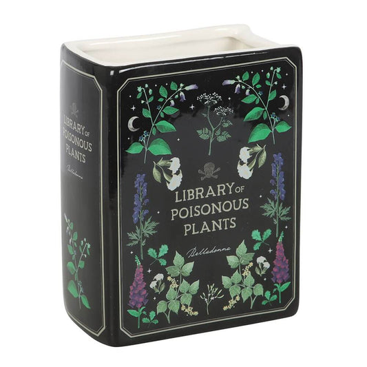 Gothic Gifts Poisonous Plants Book Shaped Vase