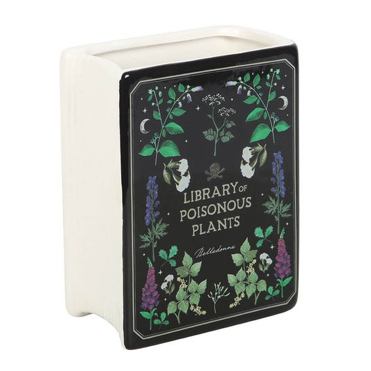 Gothic Gifts Poisonous Plants Book Shaped Vase