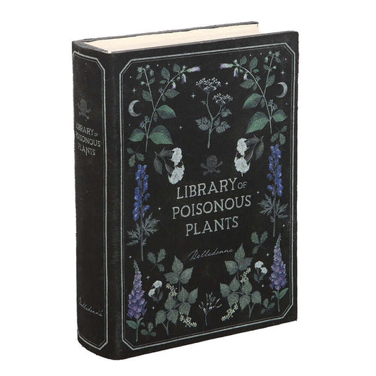 Gothic Gifts Library of Poisonous Plants Book Shaped Storage Box