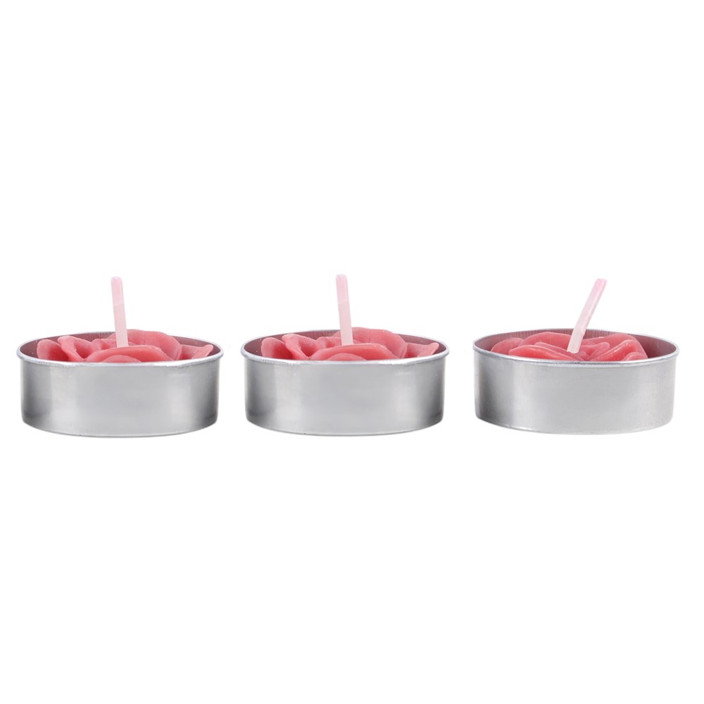 Gothic Gifts Pack of 6 Rose Shaped Tealights