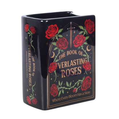 Gothic Gifts Gothic Rose Book Shaped Vase