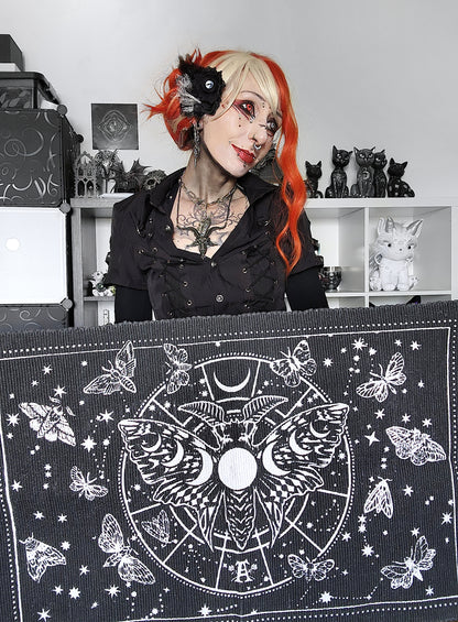 Valentinescorpse showing the Alchemy Gothic Lunar Moth Rug