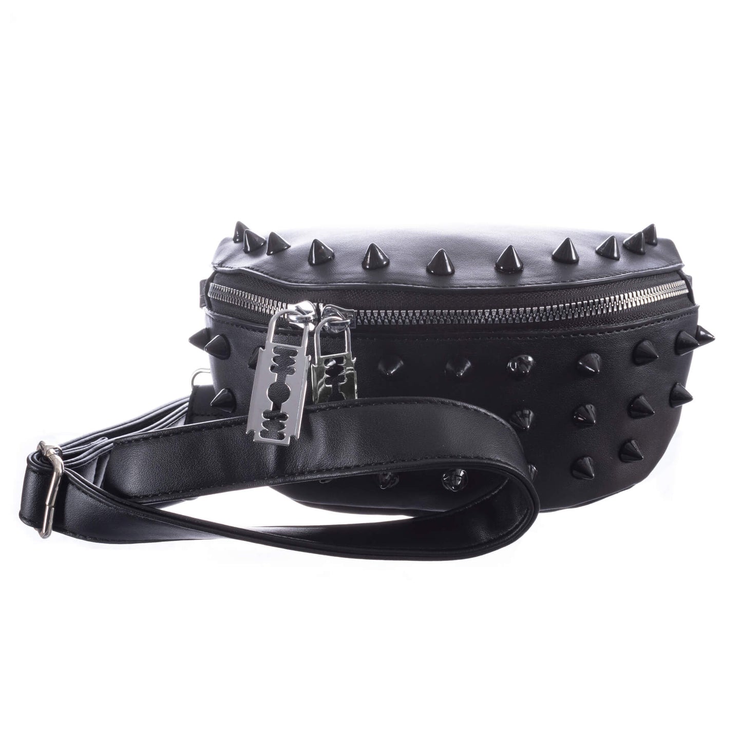 Poizen Industries Vita Bag with Black Spike Studs - Kate's Clothing