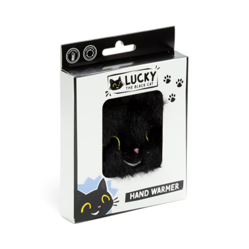 Gothic Gifts Lucky the Black Cat Plush Hand Warmer