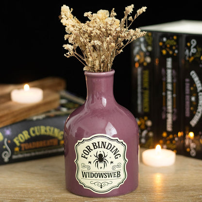 Gothic Gifts Widowsweb Potion Bottle Vase and Candle Holder