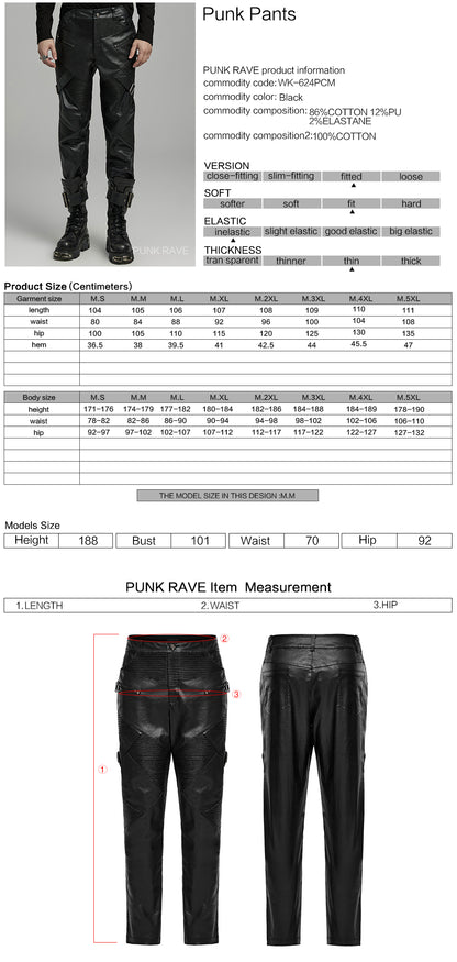 Punk Rave Mens Elio Statement Trousers - Kate's Clothing