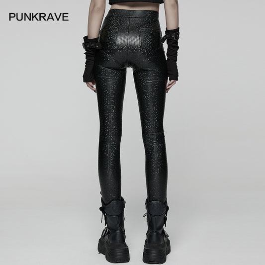 Punk Rave Ravenna Leggings - Black Prism Finish