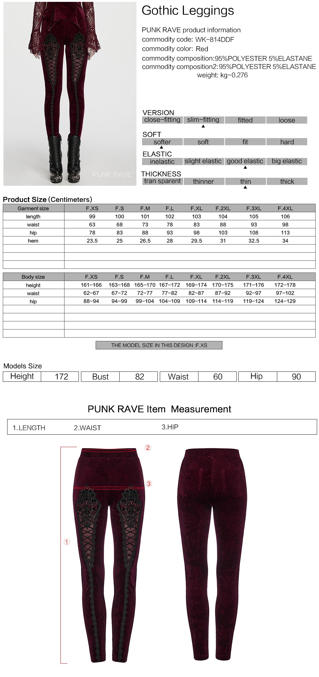 Punk Rave Isolde Embroidered Velvet Leggings