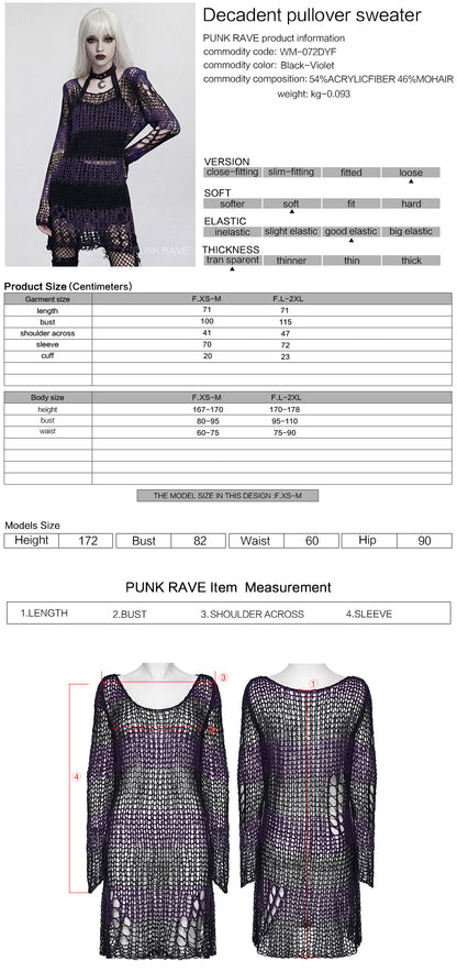 Punk Rave Astraea Decadent Pullover Sweater