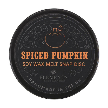 Gothic Gifts Pumpkin Spiced Soy Wax Snap Disc