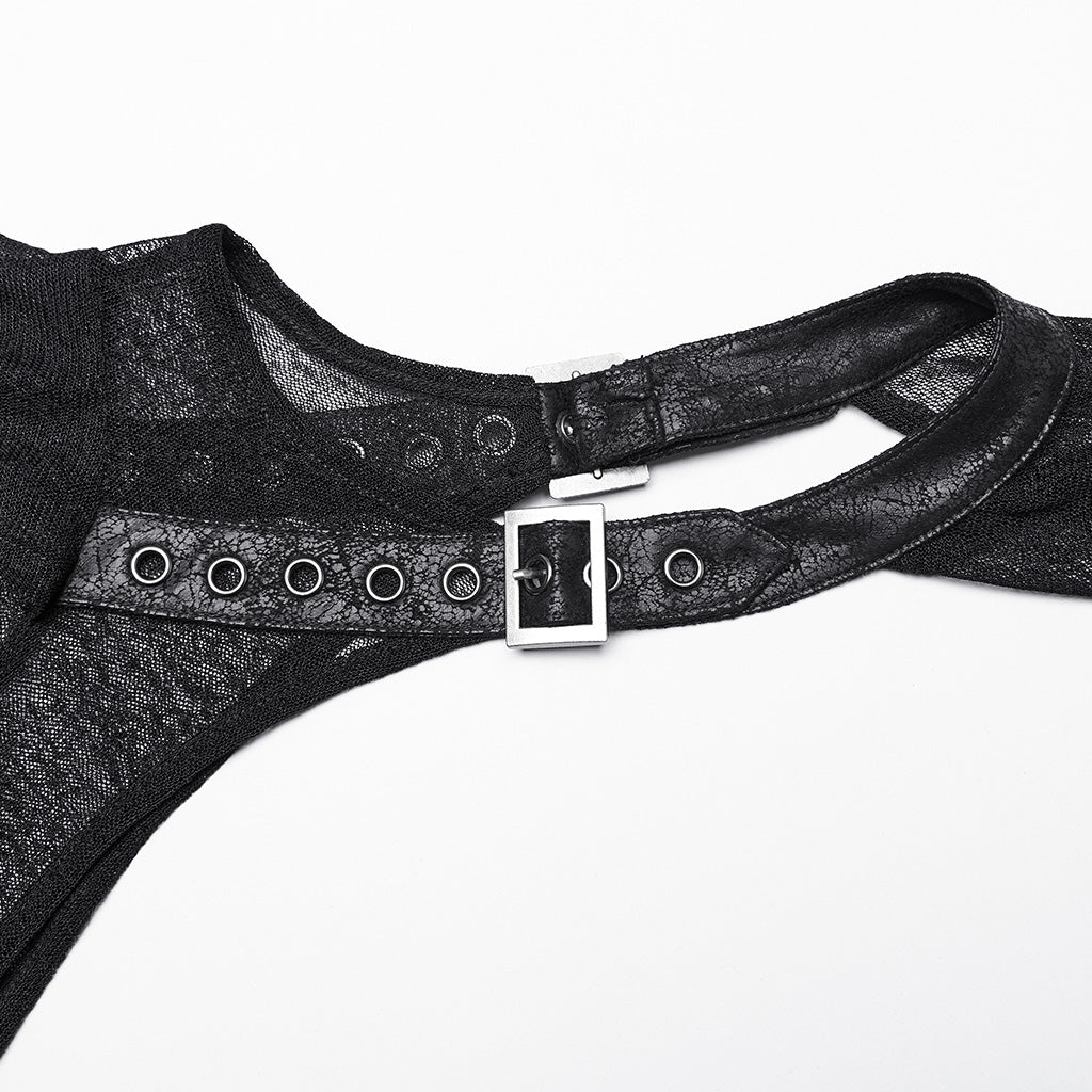 Punk Rave Zenovia Gothalyptic Mesh Two Piece Dress - Kate's Clothing
