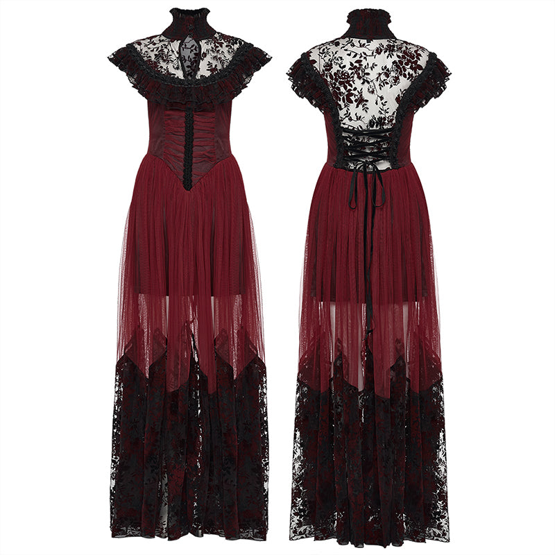 Punk Rave Gothic Flying Sleeve Dress