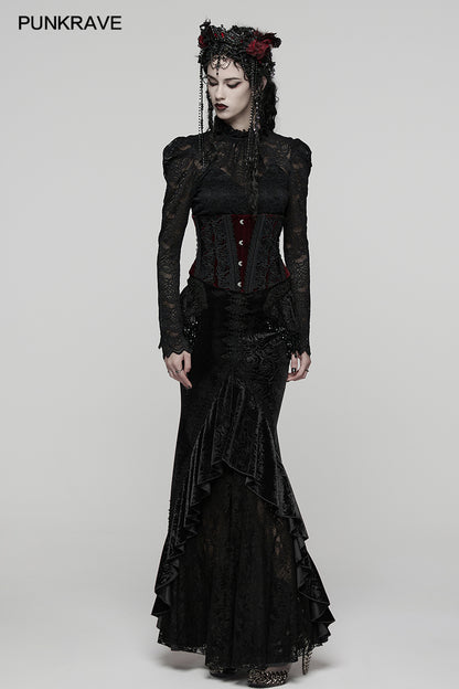 Punk Rave Goth Gorgeous Fishtail Skirt