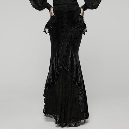 Punk Rave Goth Gorgeous Fishtail Skirt