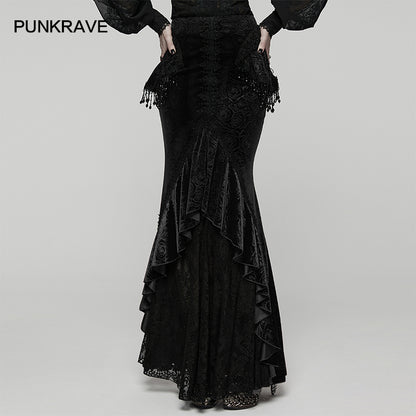Punk Rave Goth Gorgeous Fishtail Skirt