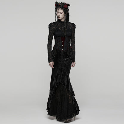 Punk Rave Goth Gorgeous Fishtail Skirt