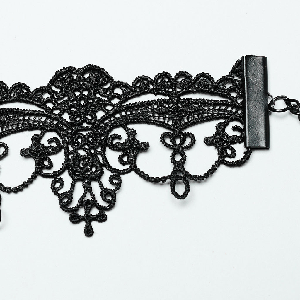 Punk Rave Anat Choker with Cameos and Cleavers