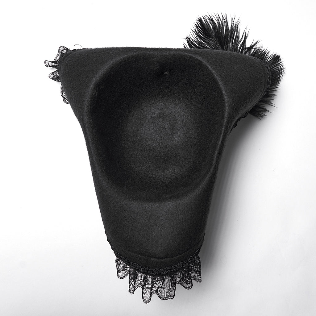 Punk Rave Goth Imprisoned Beast Bone Pirate Hat