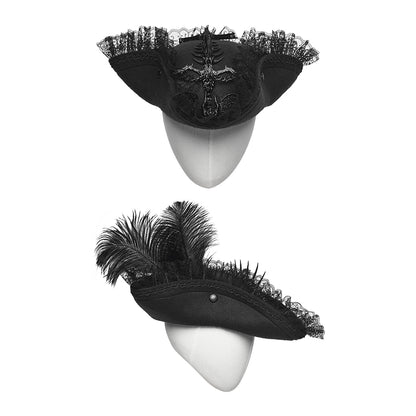 Punk Rave Goth Imprisoned Beast Bone Pirate Hat