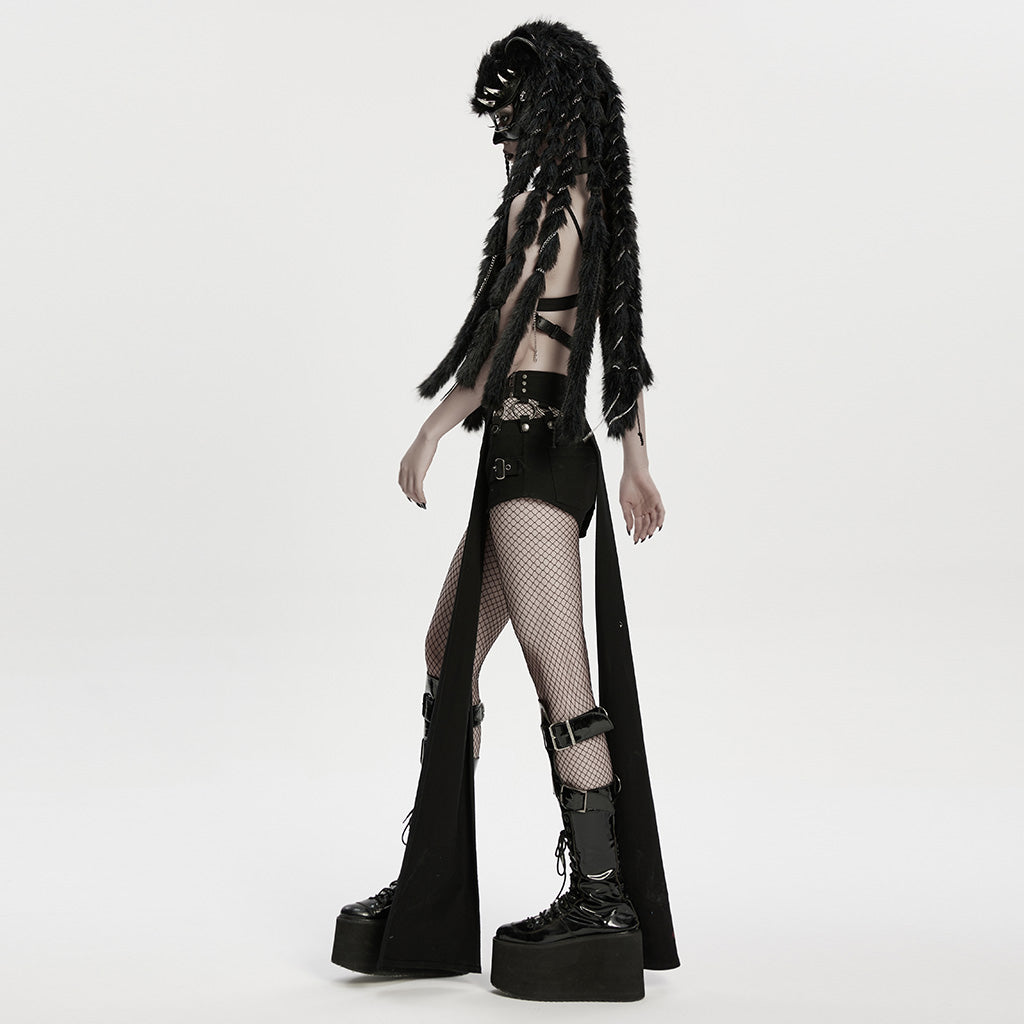 Punk Rave Punk Fox Head Braided Hood