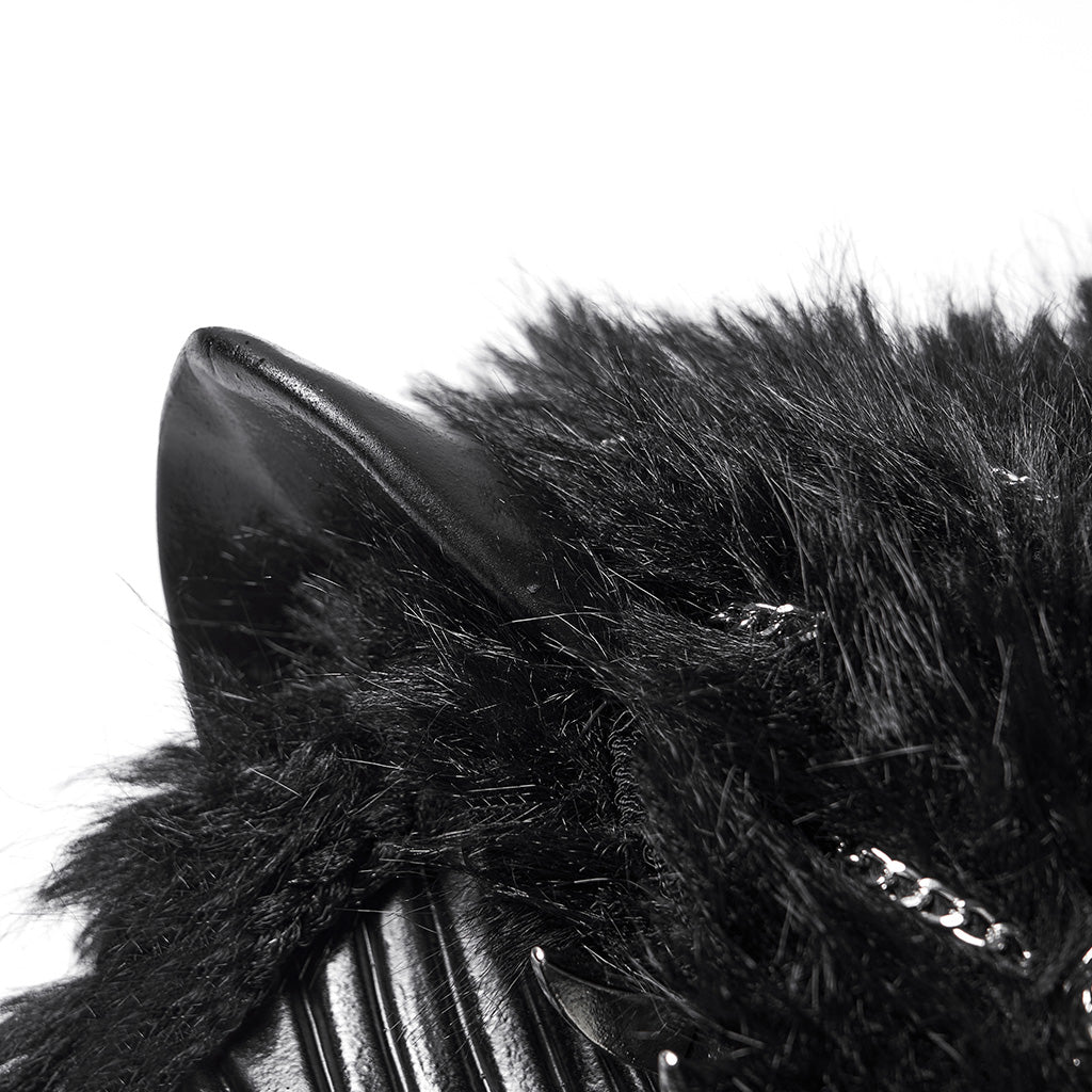 Punk Rave Punk Fox Head Braided Hood