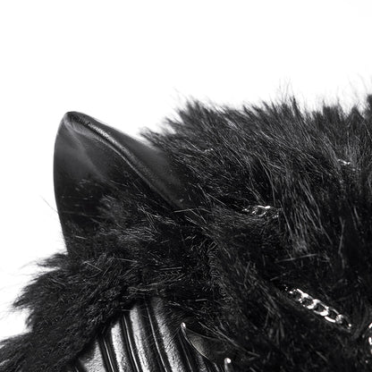 Punk Rave Punk Fox Head Braided Hood