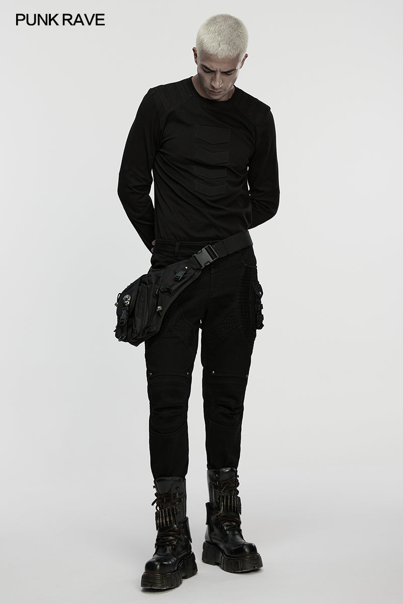 Punk Rave Techwear Skull Waist–Leg Bag
