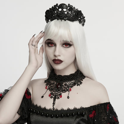 Punk Rave Carmilla Glamorous Goth Lace Choker