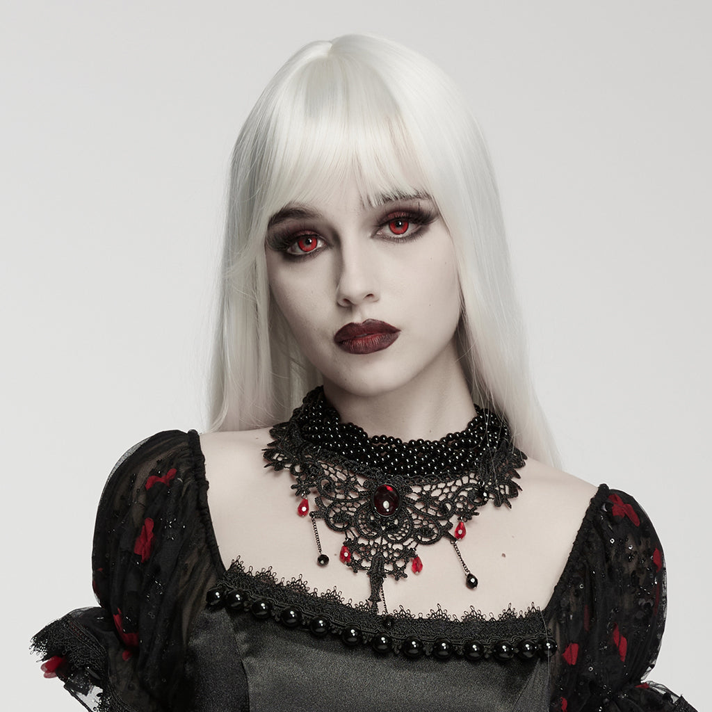 Punk Rave Carmilla Glamorous Goth Lace Choker