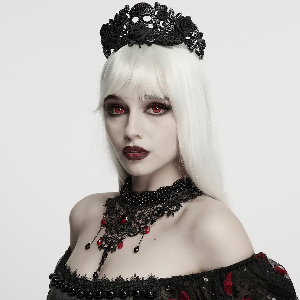 Punk Rave Carmilla Glamorous Goth Lace Choker
