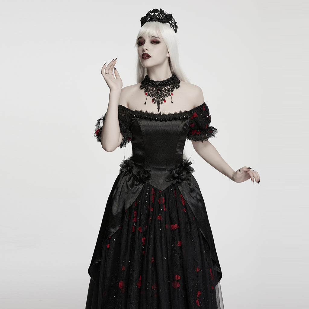 Punk Rave Carmilla Glamorous Goth Lace Choker