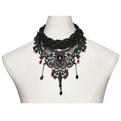 Punk Rave Carmilla Glamorous Goth Lace Choker