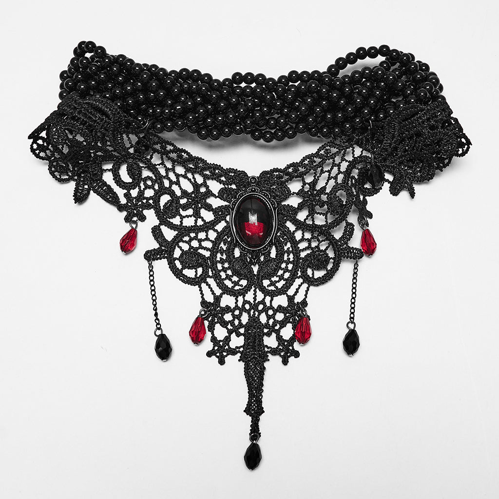 Punk Rave Carmilla Glamorous Goth Lace Choker