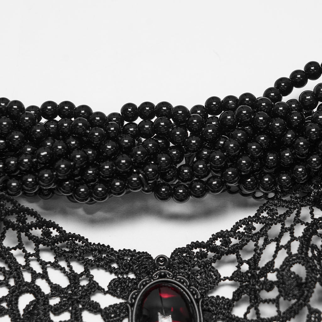 Punk Rave Carmilla Glamorous Goth Lace Choker