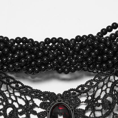 Punk Rave Carmilla Glamorous Goth Lace Choker