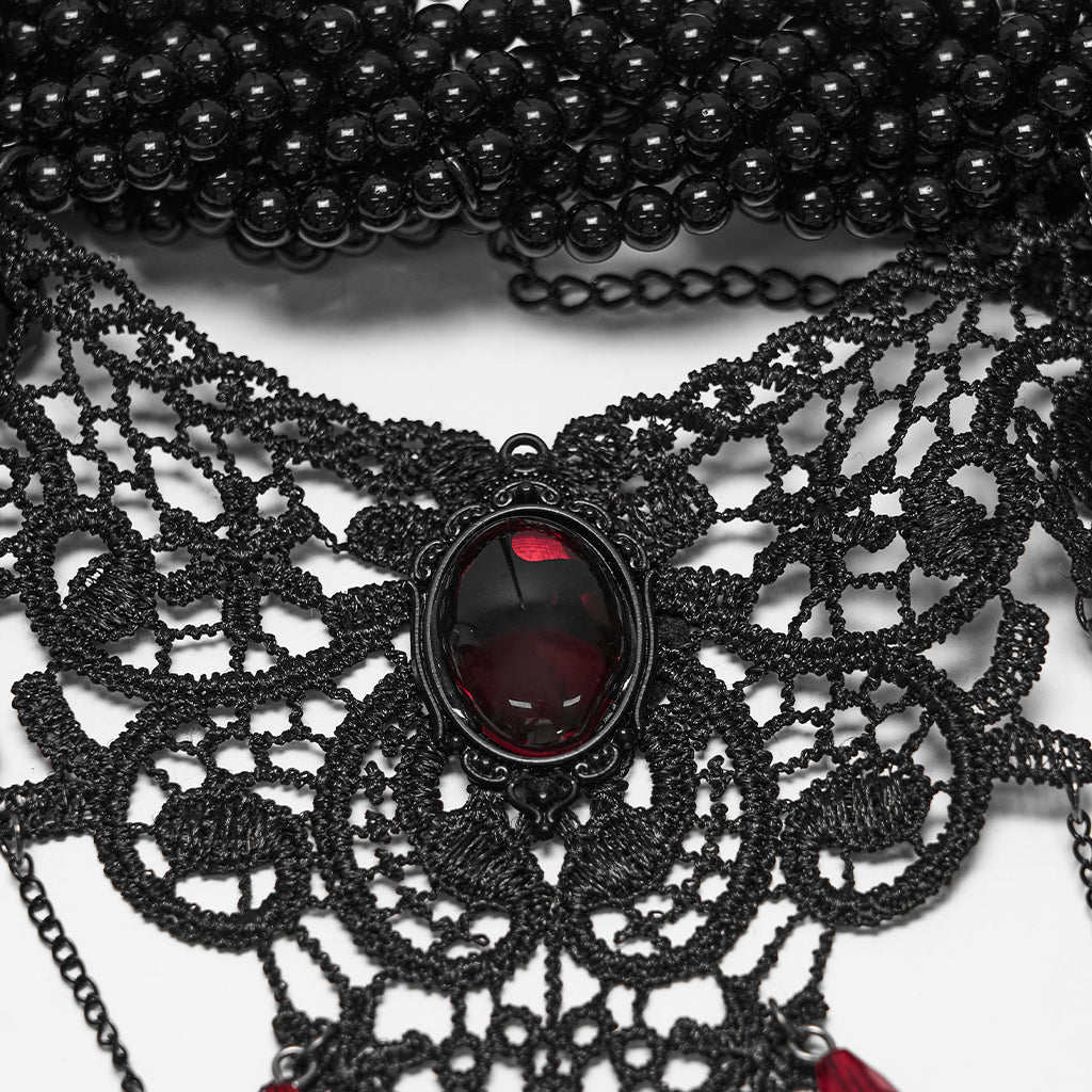 Punk Rave Carmilla Glamorous Goth Lace Choker